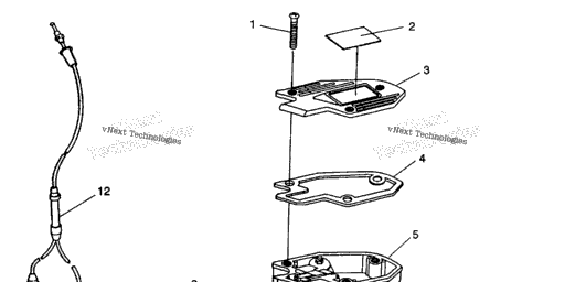 Схема узла Controls Throttle Asm./Cable 4X4 350L