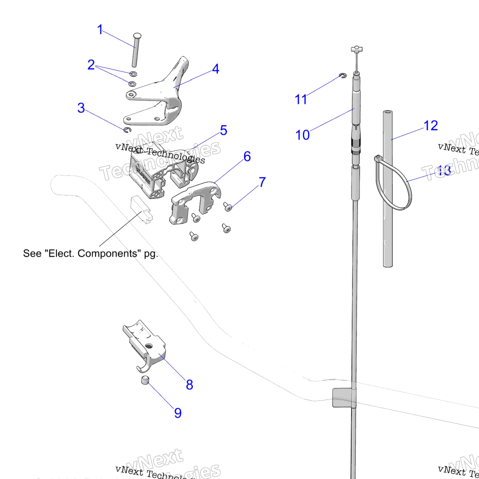 Схема узла Engine, Throttle Control Asm. All Options