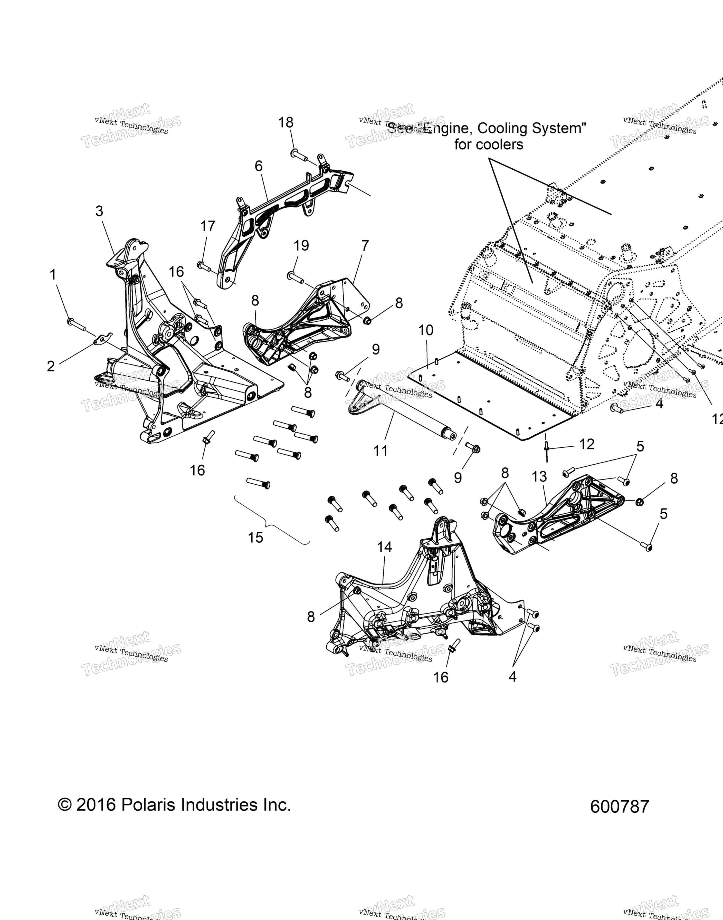 Схема узла Chassis, Bulkhead Asm. All Options