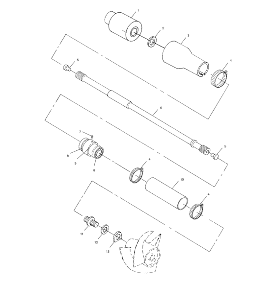 Схема узла Drive System (W035101Ca/W035101Ia) Для Polaris Virage I