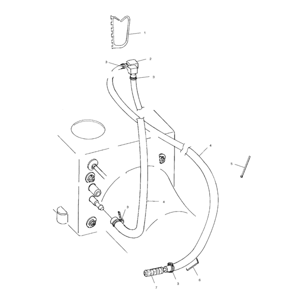 Схема узла Water Siphon (W014999D) Для Polaris Int\'l Pro 1200