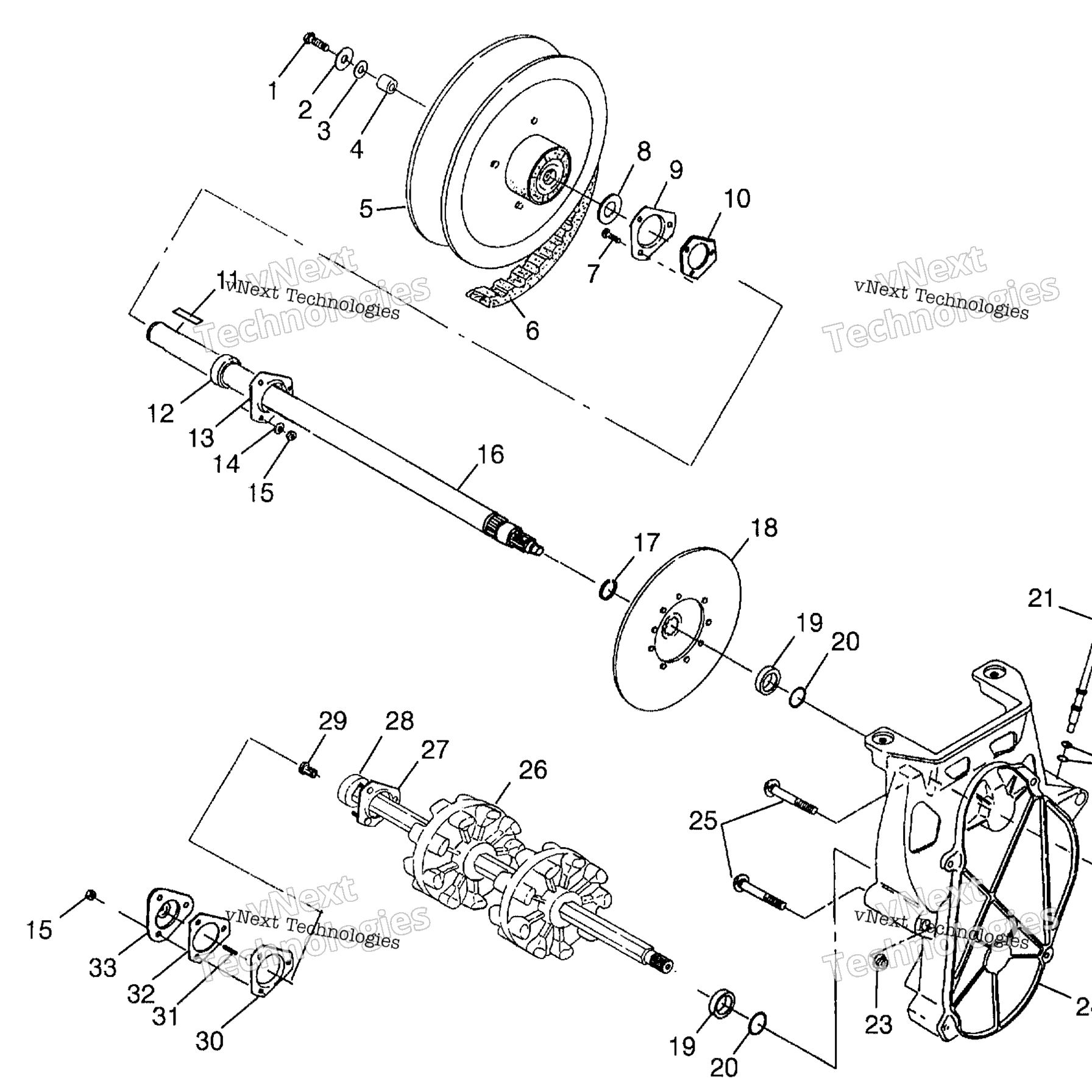 Схема узла Приводной Механизм 500 Rmk 0982964 & European 500 Rmk
