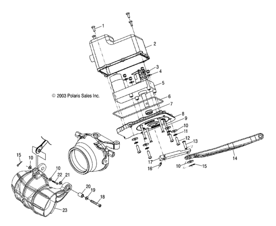 Схема узла Clutch Cable (W045098Ca/Ia) Для Polaris Genesis I