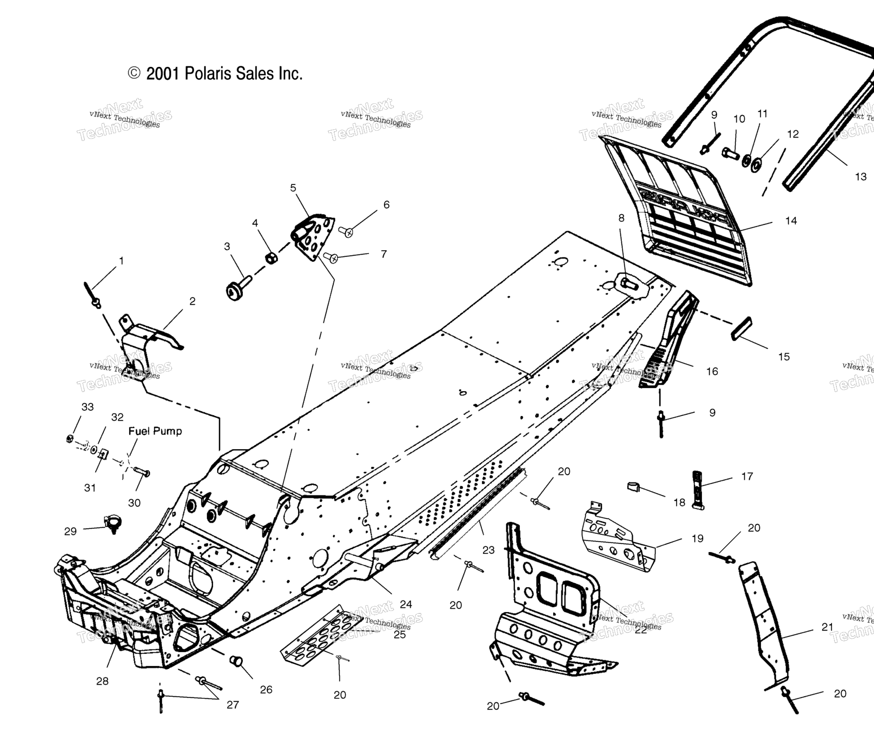 Схема узла Шасси