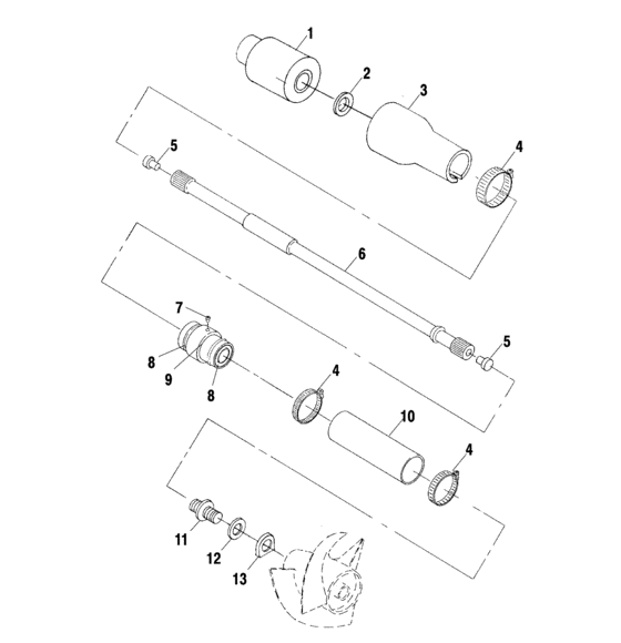 Схема узла Drive System (W025197D/W025197I) Для Polaris Virage