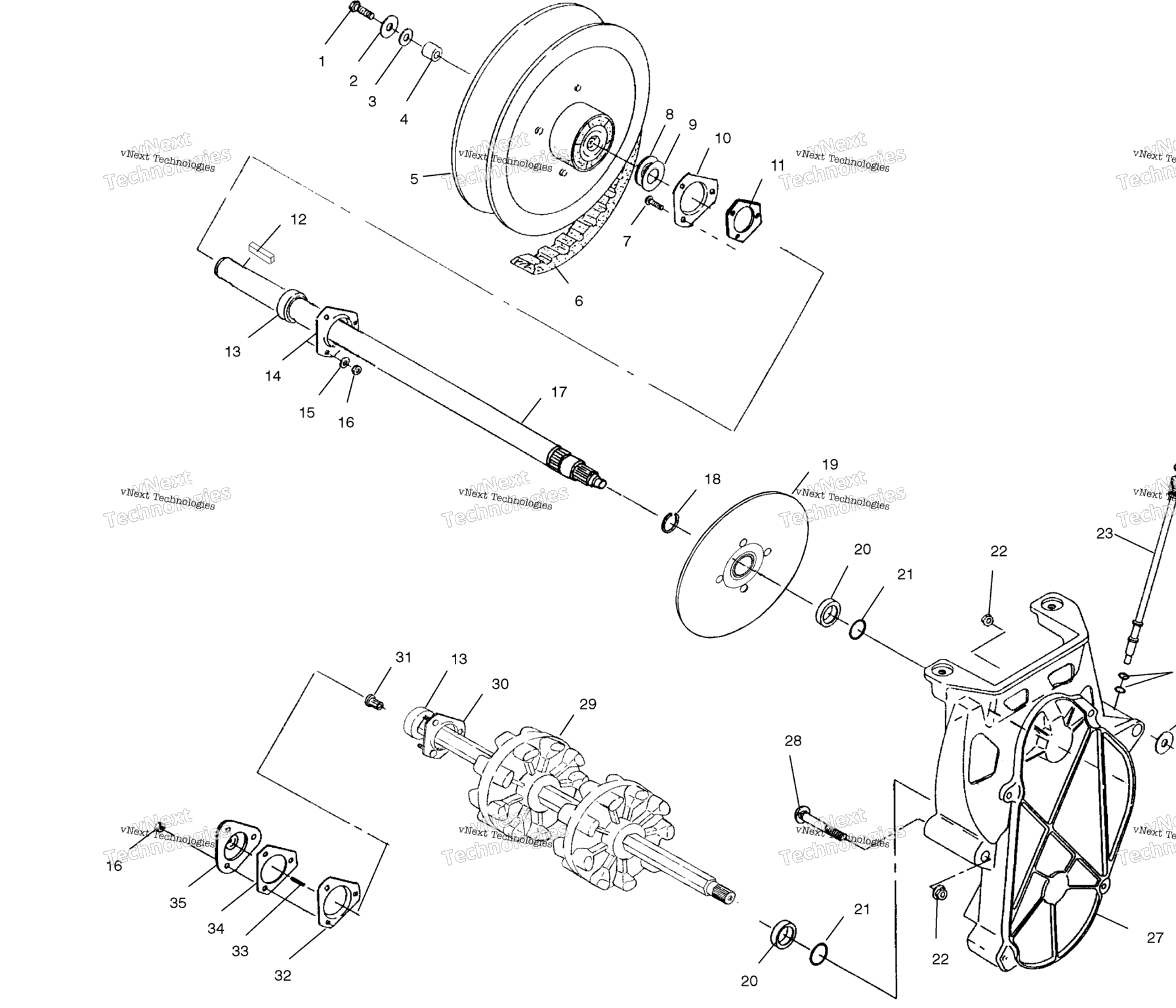 Схема узла Приводной Механизм S01Sm8Bsc