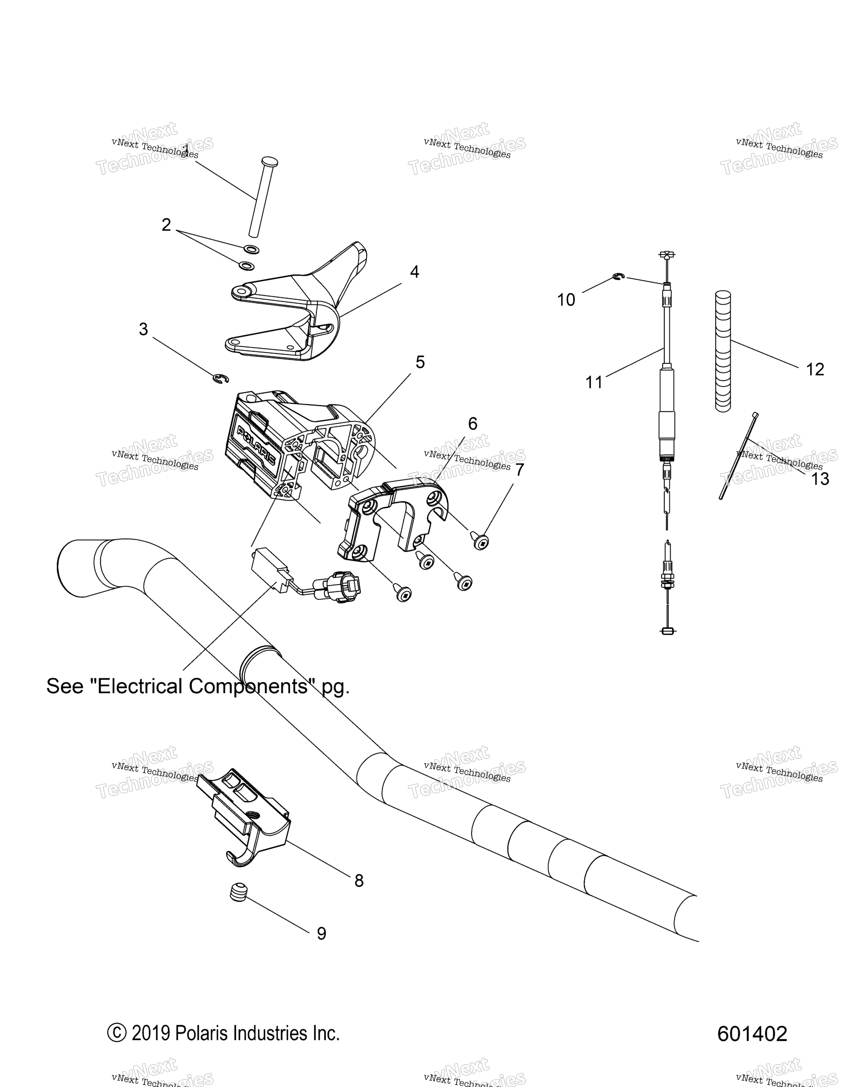 Схема узла Engine, Throttle Control Asm. All Options