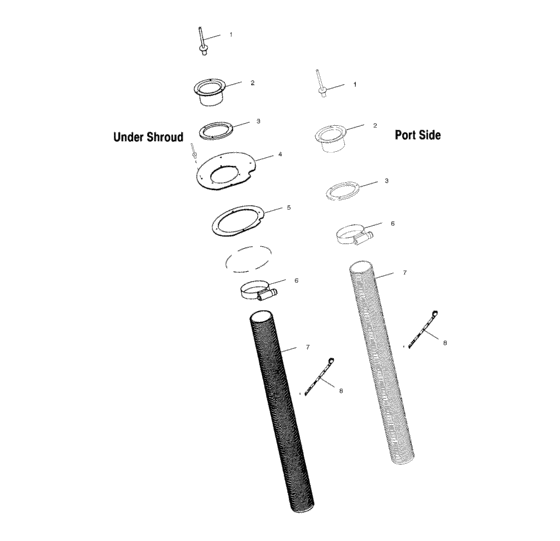 Схема узла Hull Air Inlet (W015199D) Для Polaris Int\'l Virage Tx