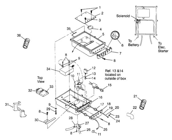 Схема узла Electrical Box (Sl 780 B974088 And Intl. Sl 780 I974088) Для Polaris Intl Sl 780