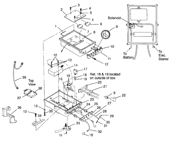 Схема узла Electrical Box (Slt 700 B964166 And Intl. Slt 700 I964166) Для Polaris Intl Slt 700
