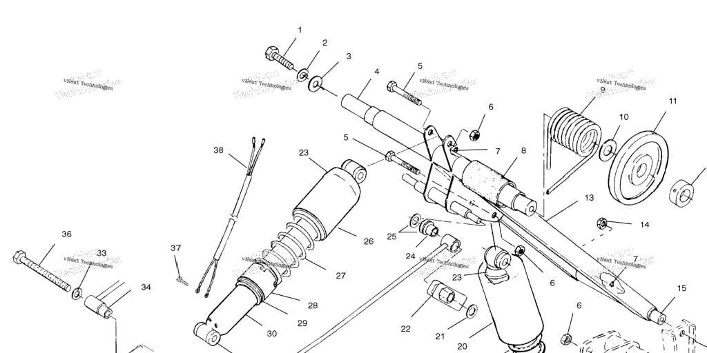 Схема узла Задний Торсионный Рычаг