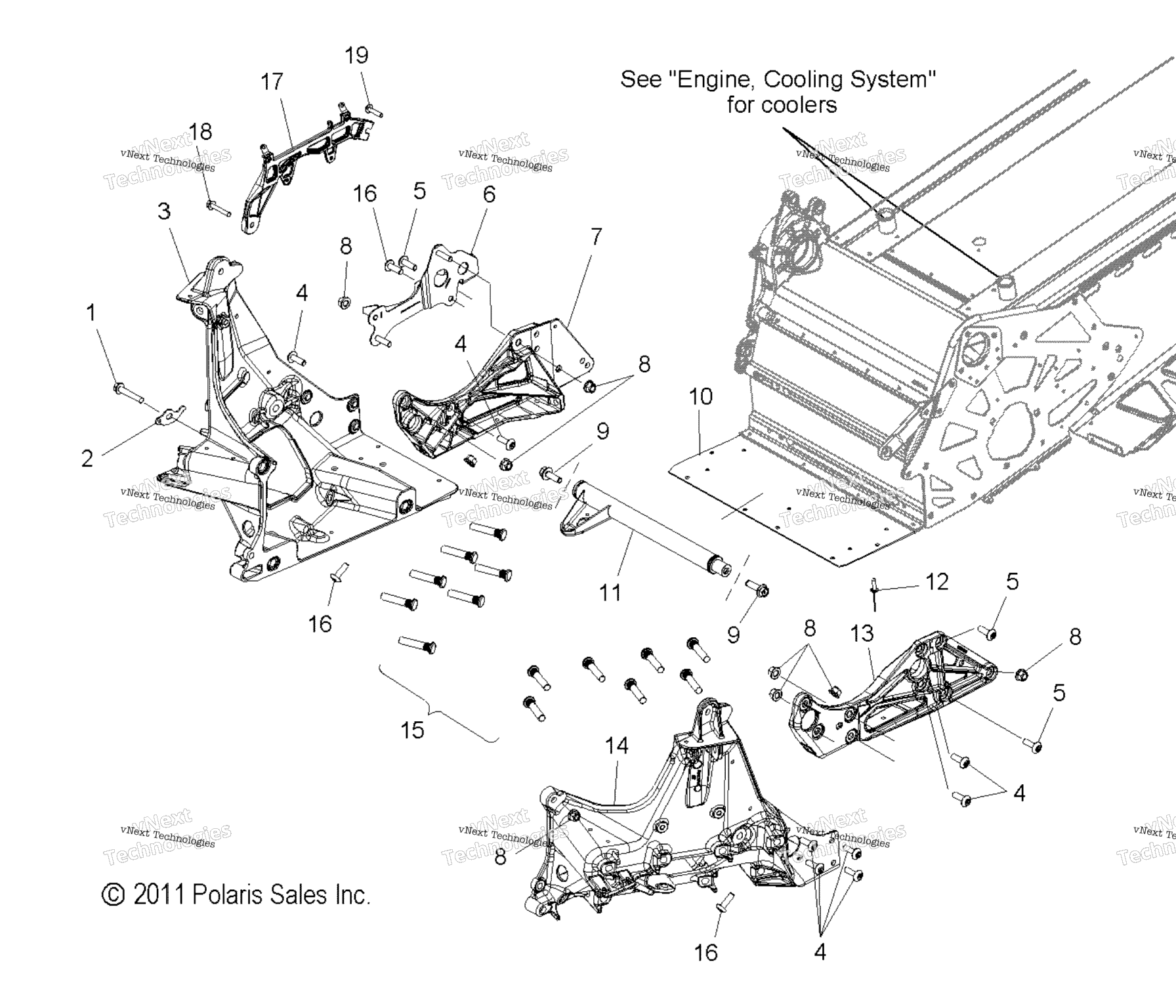 Схема узла Chassis, Bulkhead Asm. All Options