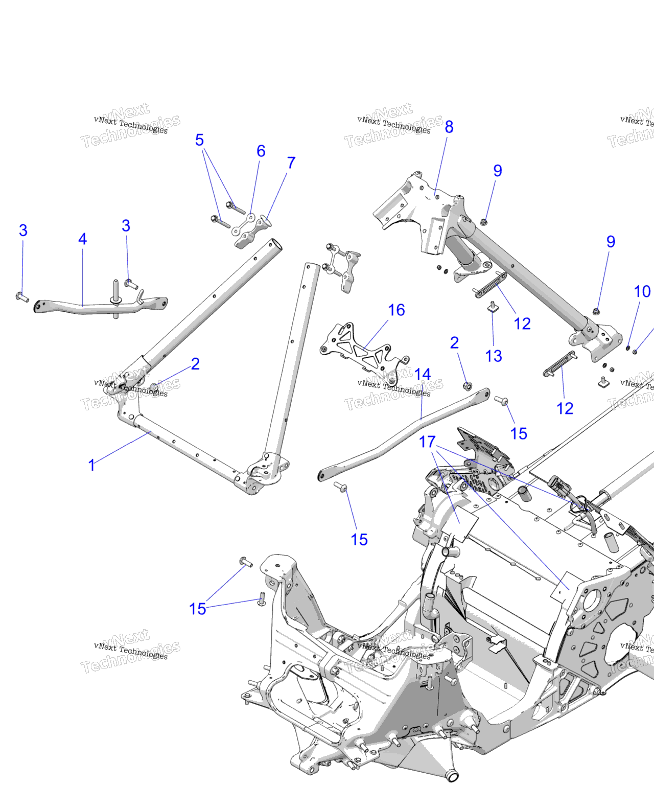 Схема узла Chassis, Chassis Asm. & Over Structure S25Tdz8Ms/Mel