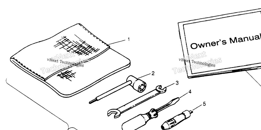 Схема узла Tool Kit Assembly 6X6 400L U.s. , Swedish S958740 & Norwegian