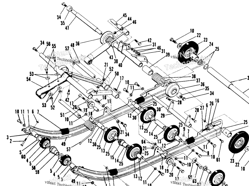 Схема узла Suspension Assembly No. 1540576