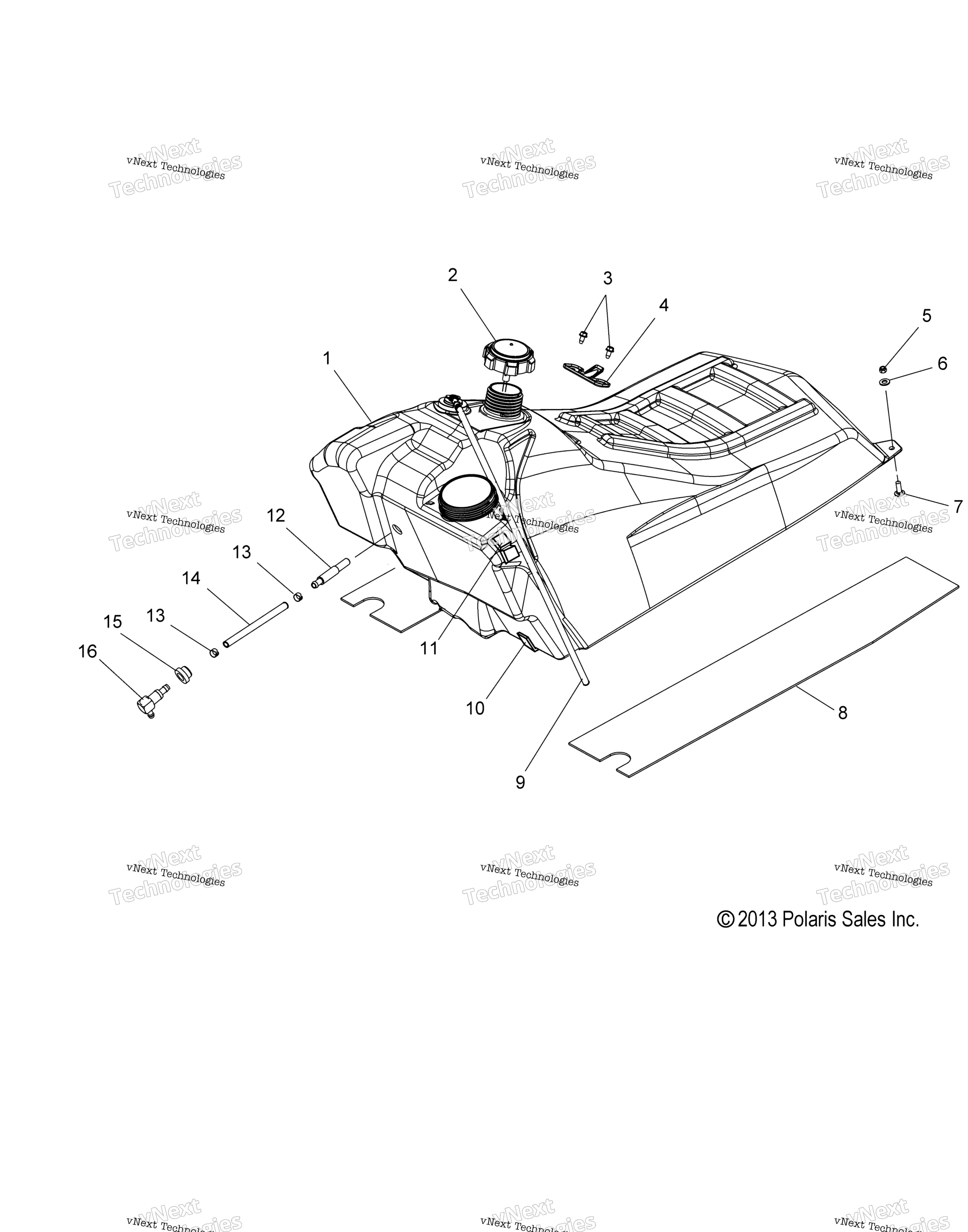 Схема узла Fuel System, Fuel Tank Asm. S14Cb5Bsa/Bsl/Bel