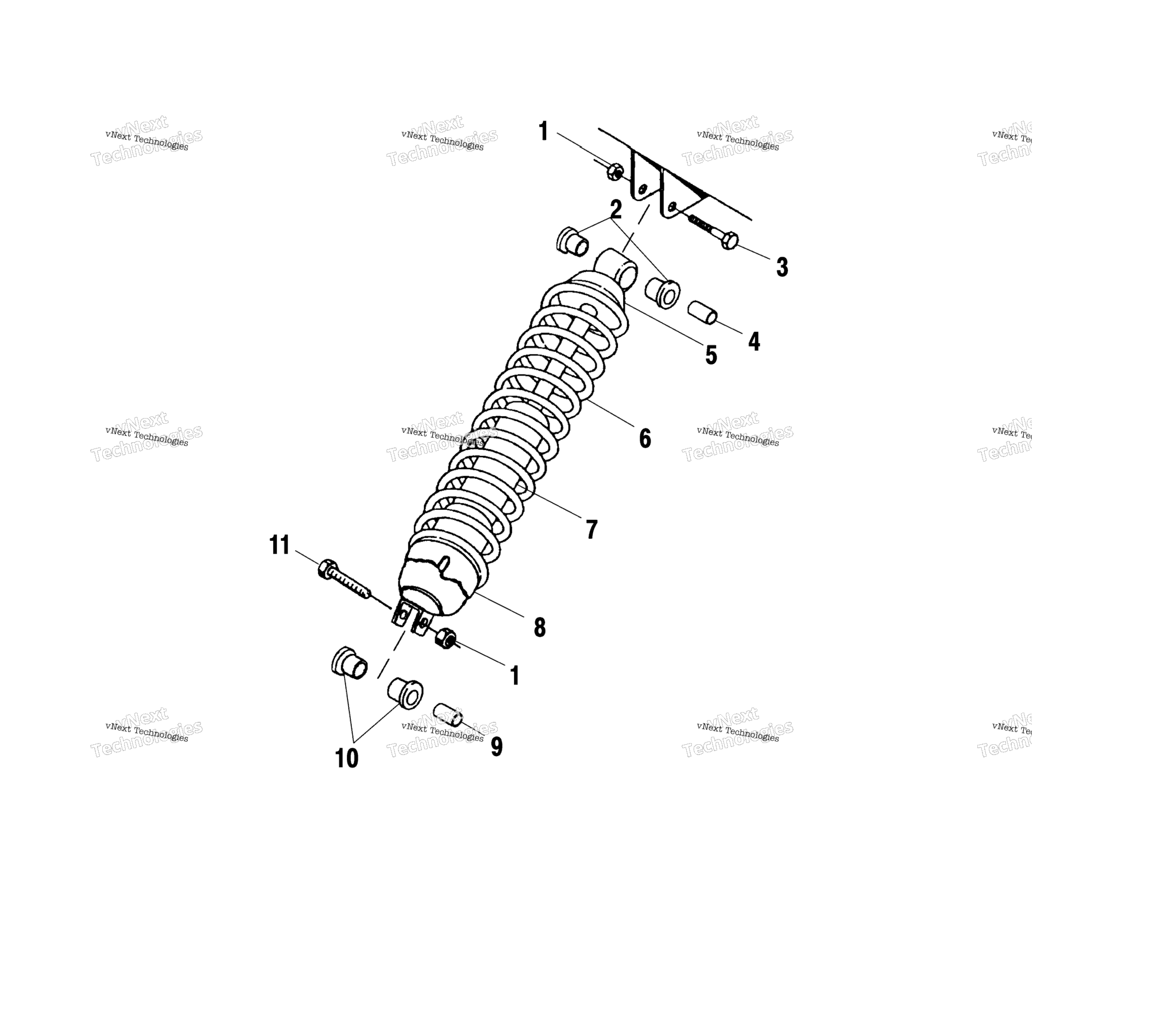 Схема узла Крепление Амортизатора A00Ck32Aa