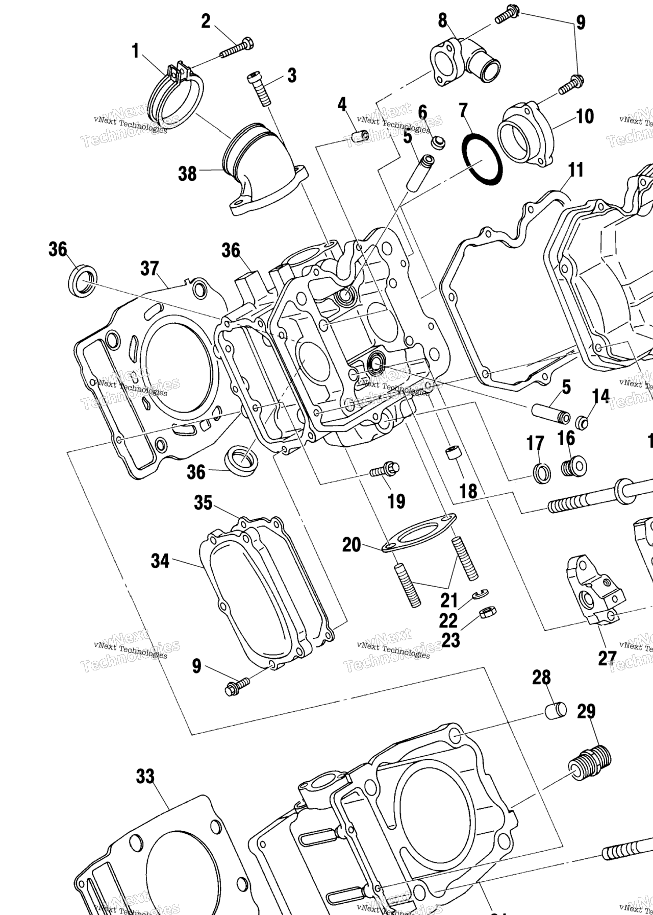 Схема узла Цилиндры A01Cl50Aa