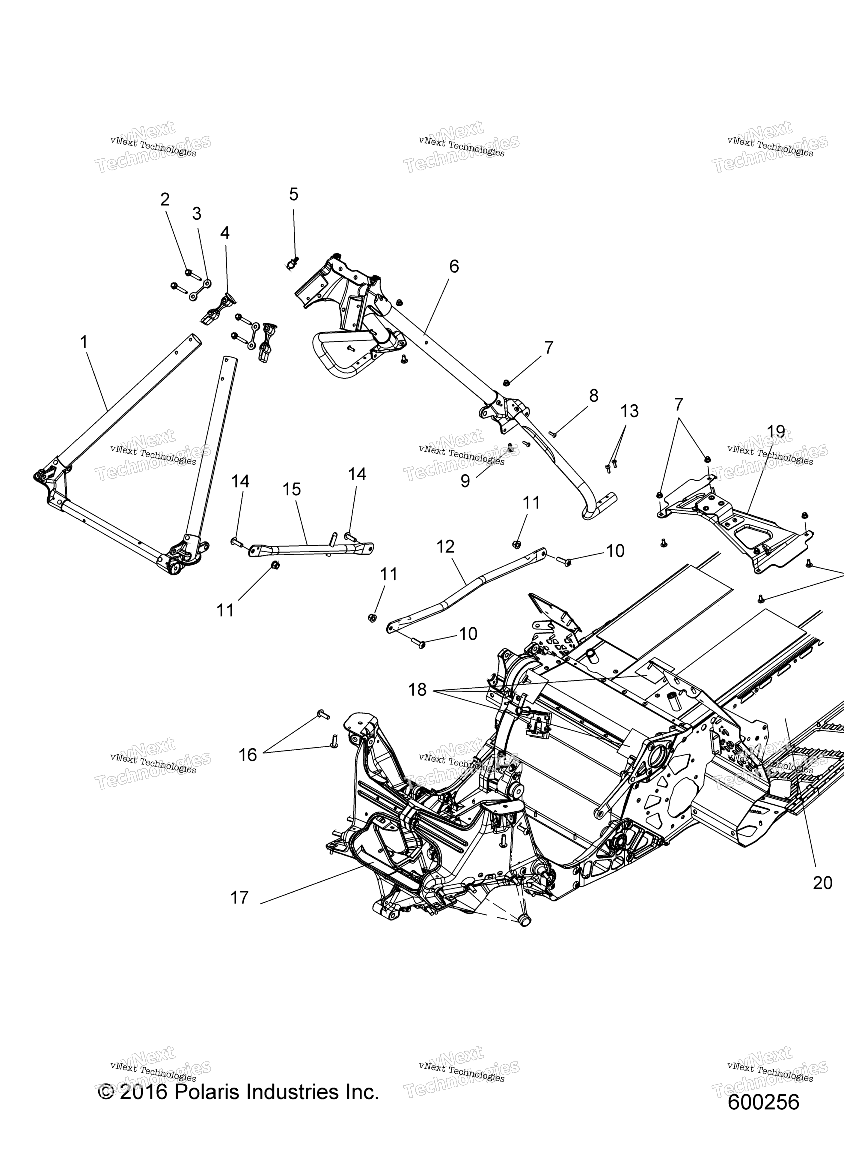 Схема узла Chassis, Chassis Asm. & Over Structure All Options