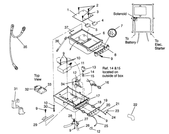 Схема узла Electrical Box (Sl 900 B964291 And Intl. Sl 900 I964291) Для Polaris Intl Sl 900