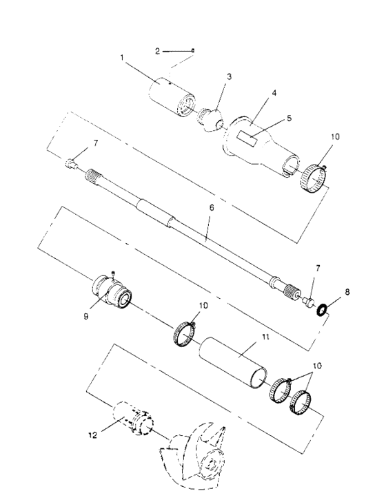 Схема узла Drive System (Slt 750 B954170) Для Polaris Slt 750