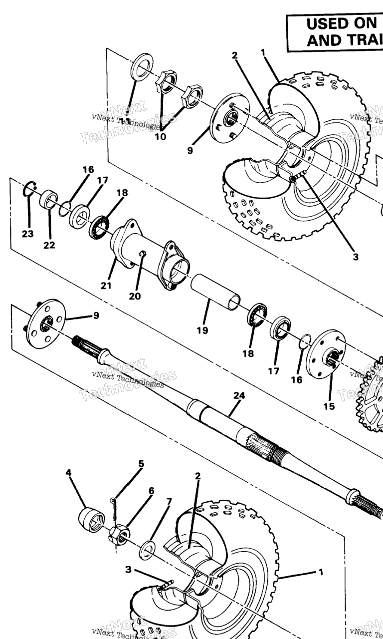 Схема узла Задний Приводной Узел