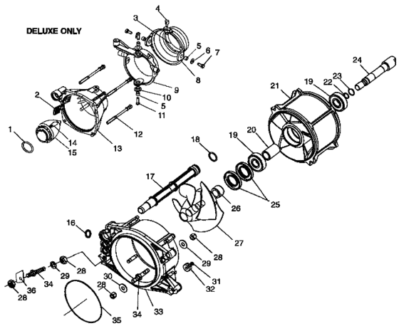 Схема узла Propulsion (Sl 700 B974071, Intl. Sl 700 I974071, Sl 700 Deluxe B974072 And) Для Polaris Intl Sl 700 Deluxe