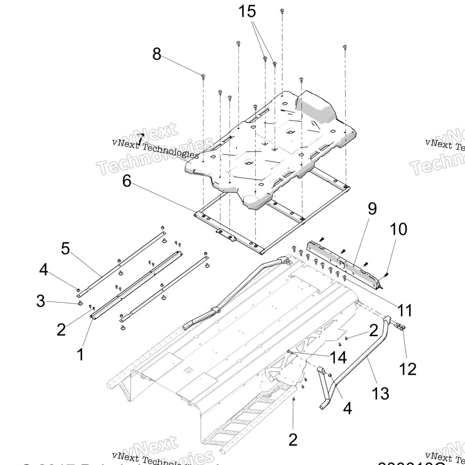 Схема узла Chassis, Rear Asm. All Options