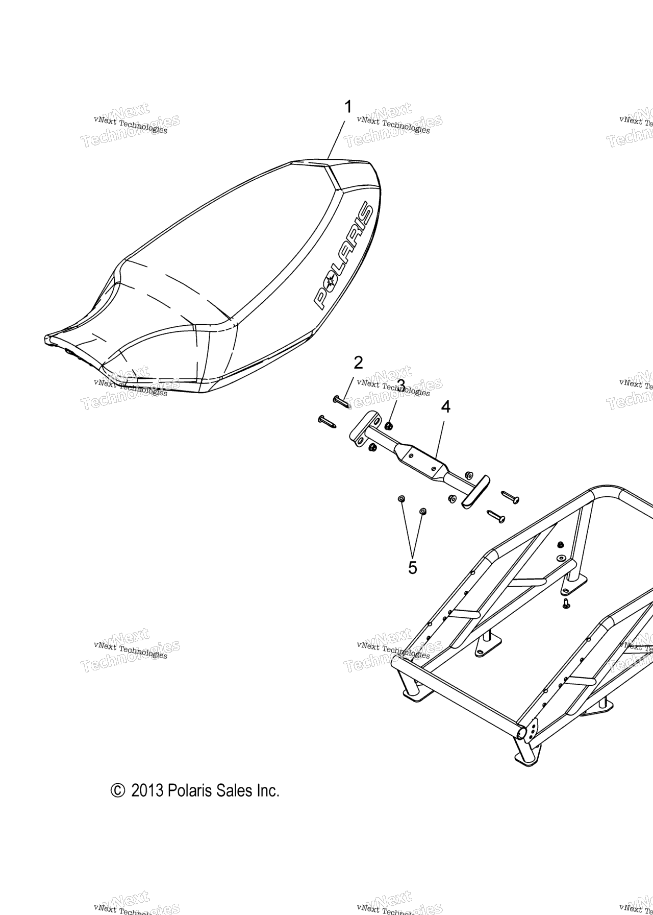 Схема узла Body, Seat Asm. & Rack