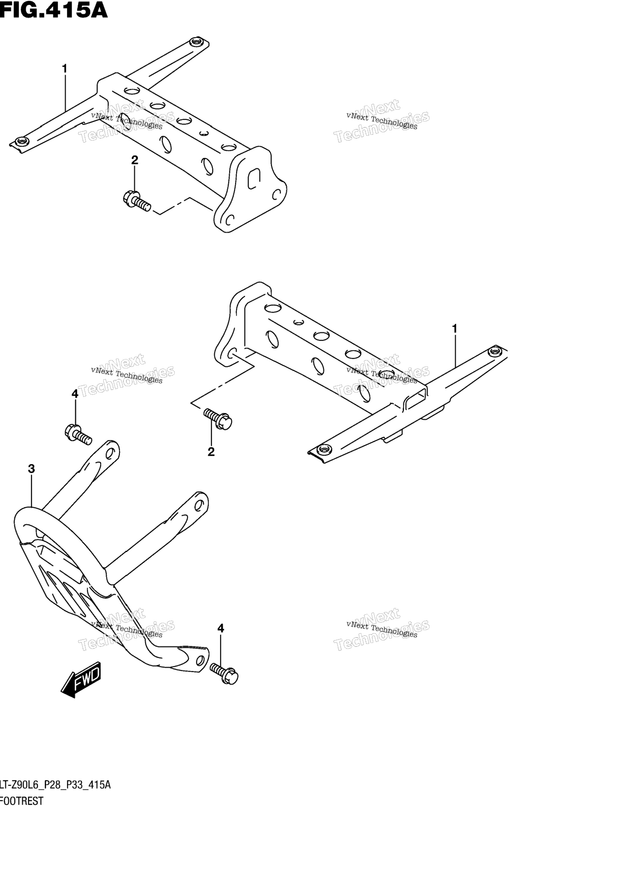 Схема узла Подножки