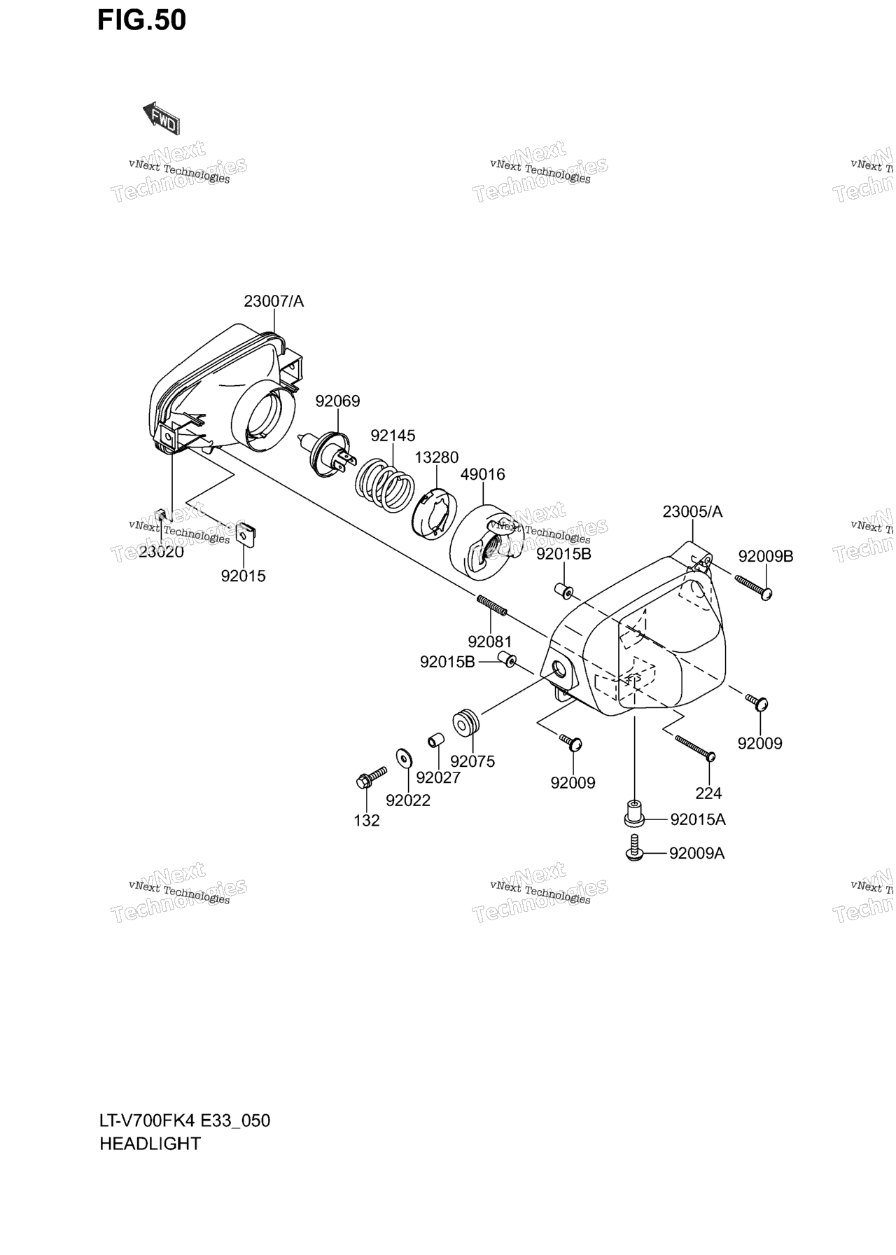 Схема узла Фары