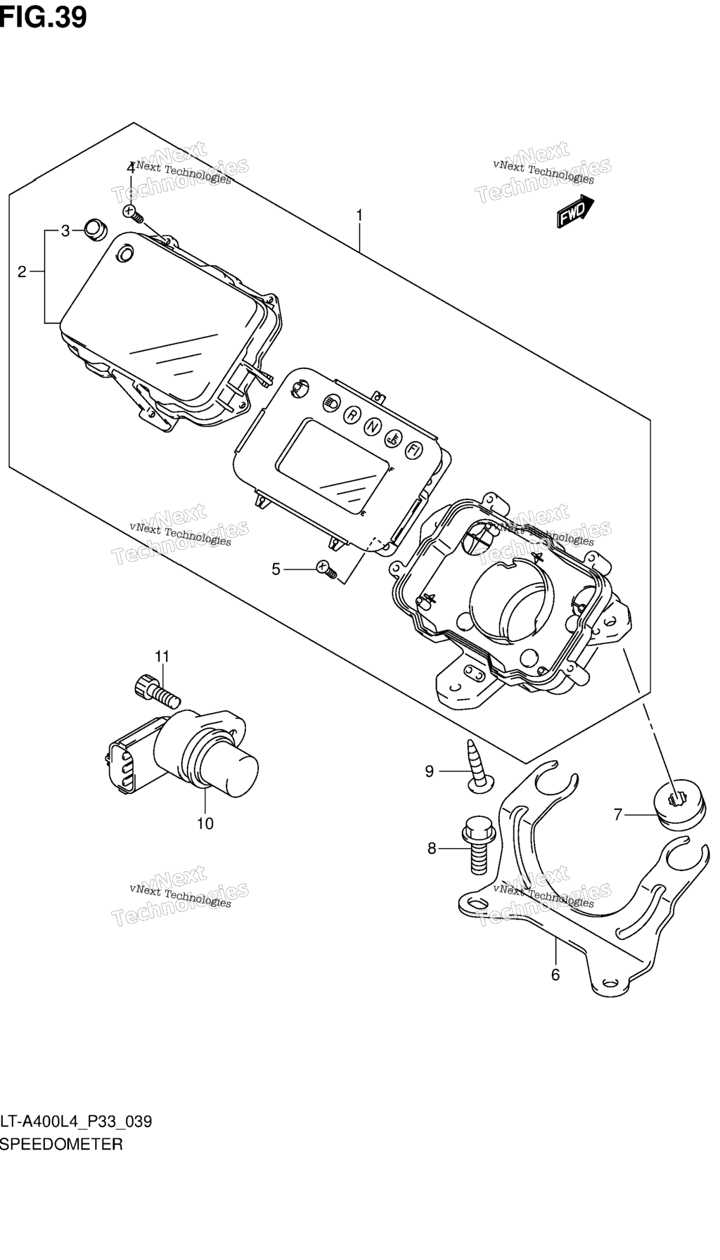 Схема узла Спидометры