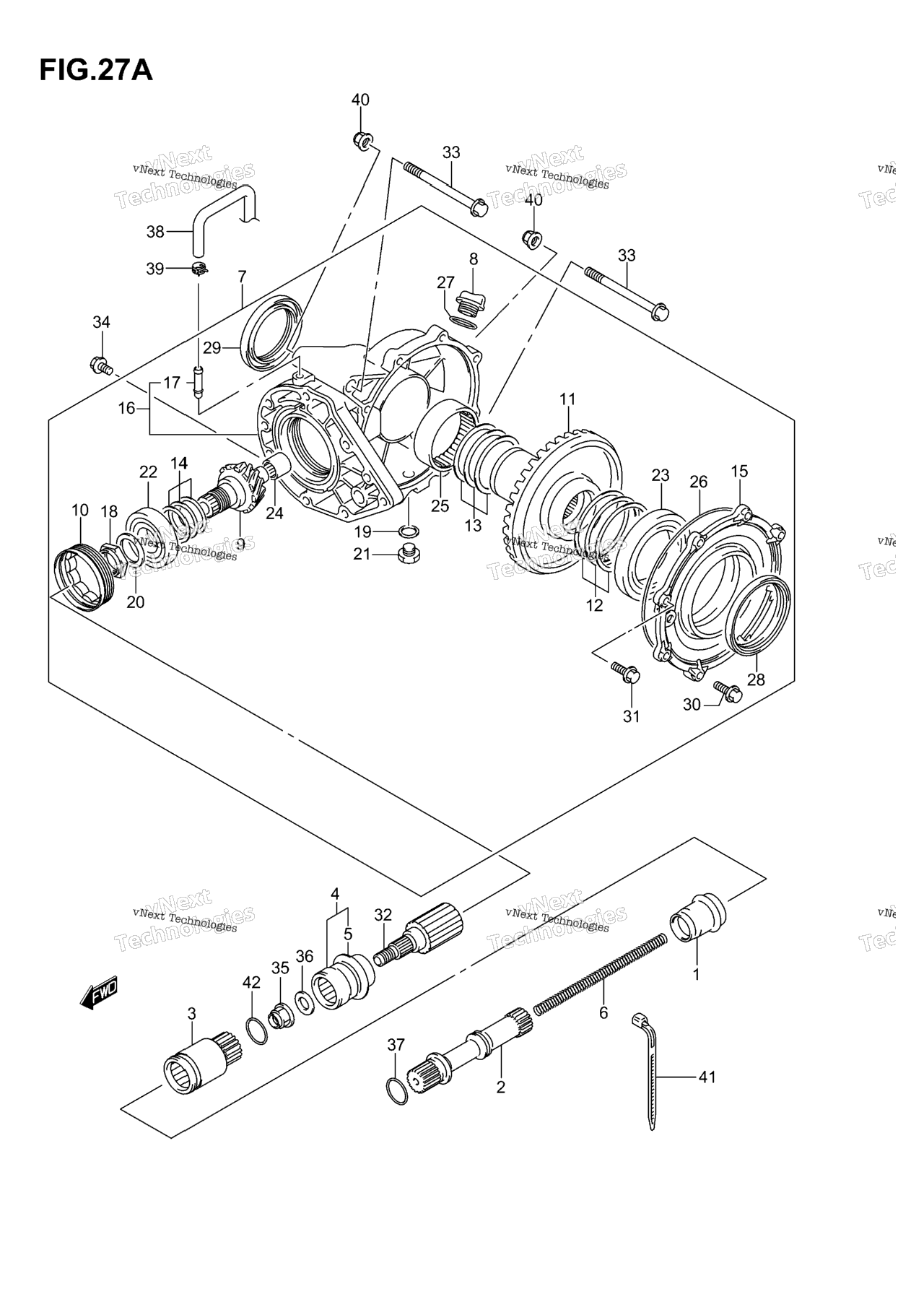 Схема узла Final Bevel Gear (Rear)(Model K6 F.no.5Saap41 67110001%)