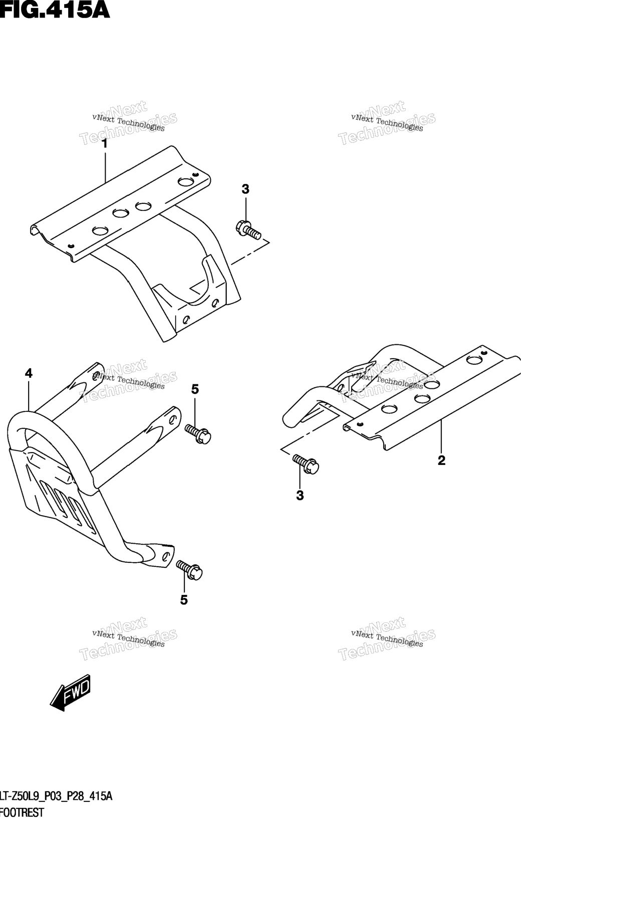 Схема узла Подножки