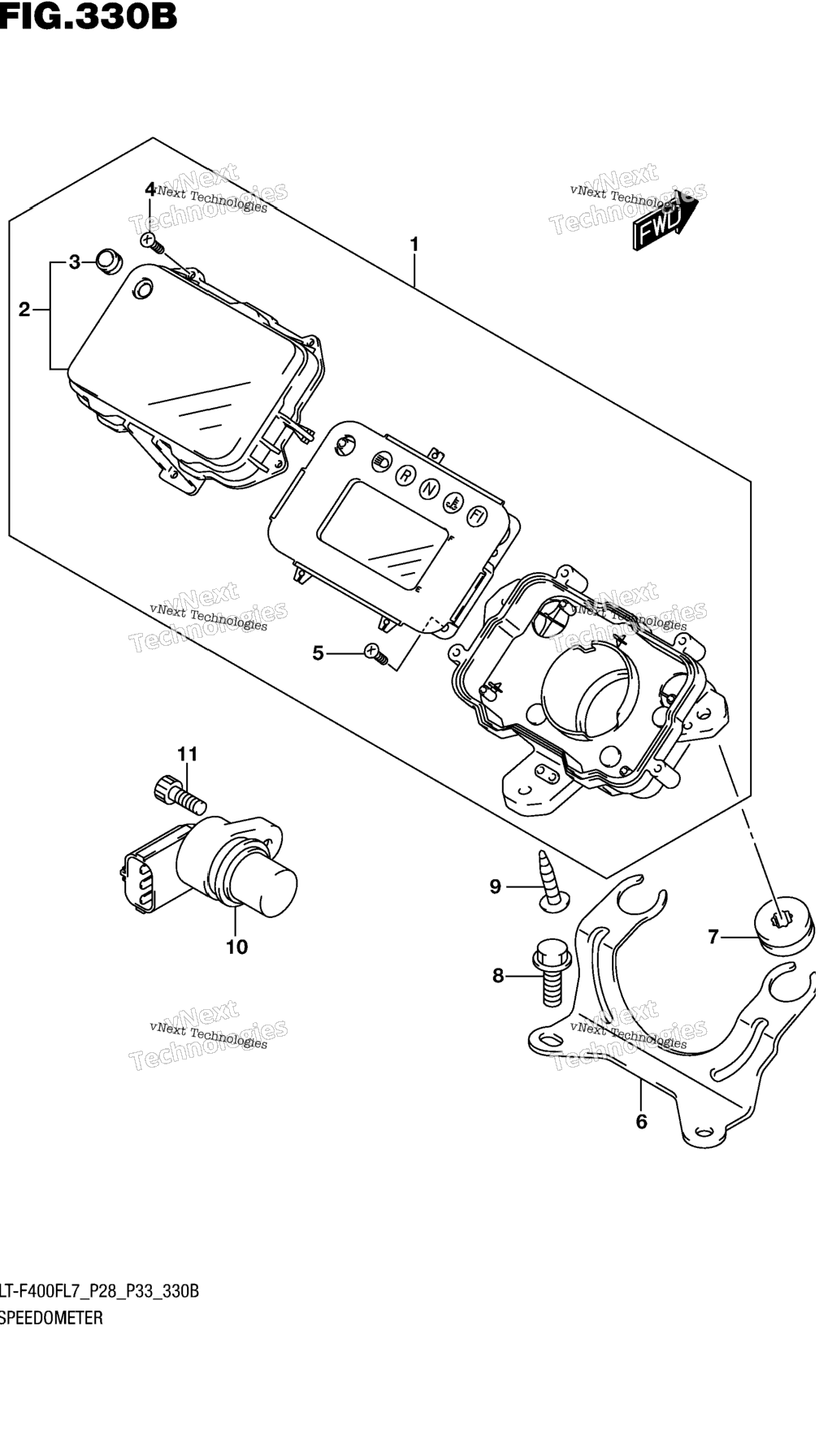 Схема узла Спидометры