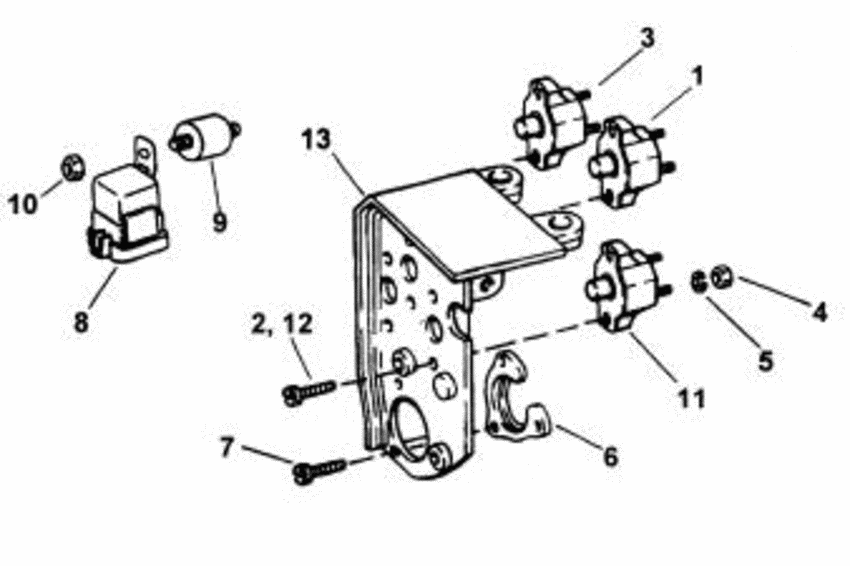 Схема узла Engine Harness Bracket Для Volvo Penta 4.3Giphusce
