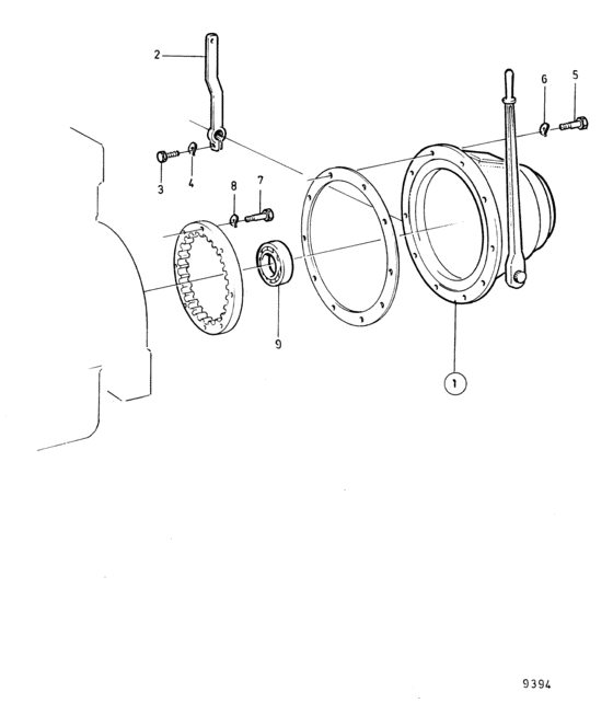 Схема узла Clutch At Rear End. Ap314 Для Volvo Penta Tamd122D
