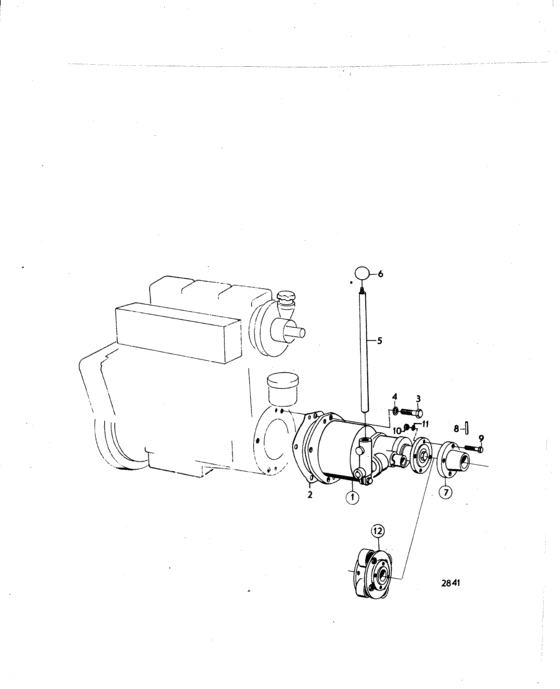 Схема узла Connecting Components Friction Clutch Для Volvo Penta Md1B