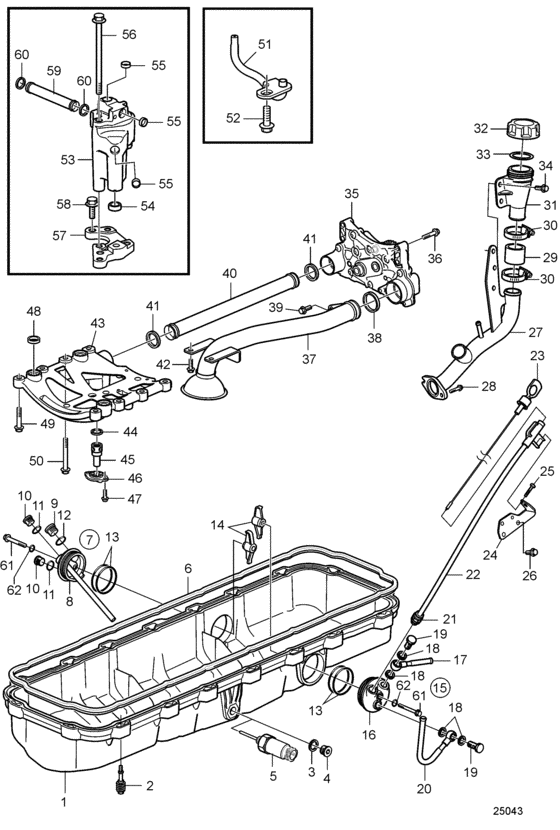 Схема узла Lubricating System Для Volvo Penta D11A-C