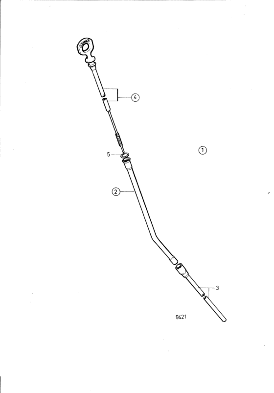 Схема узла Oil Dipstick Kit, Left Side Для Volvo Penta Tamd41B