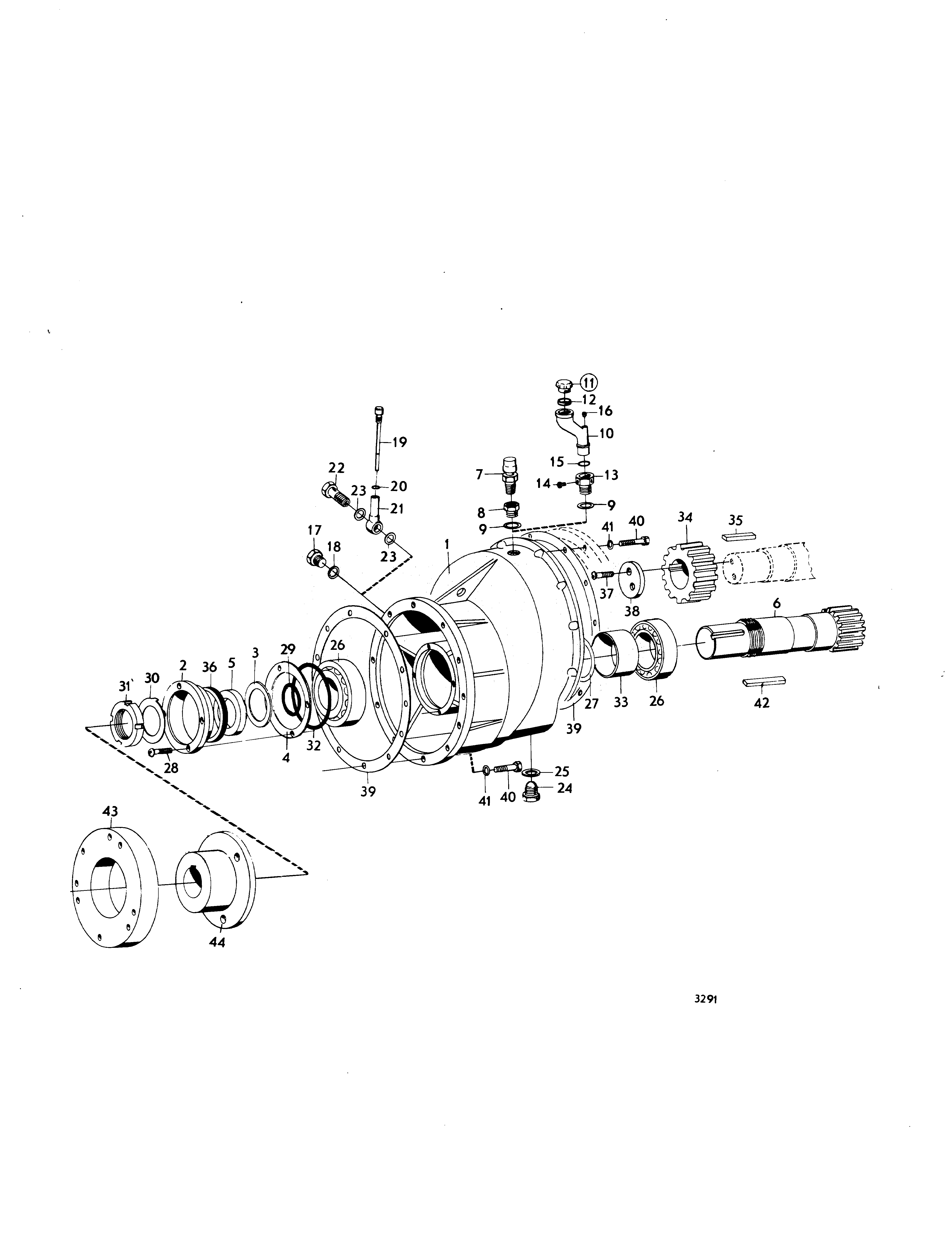 Схема узла Reduction Gear, Spec.9934