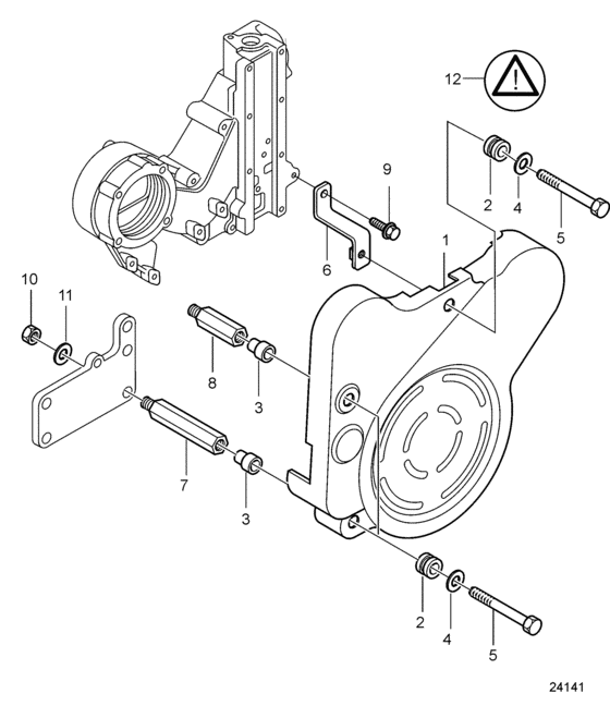 Схема узла Belt Guard Для Volvo Penta D5A-B Ta