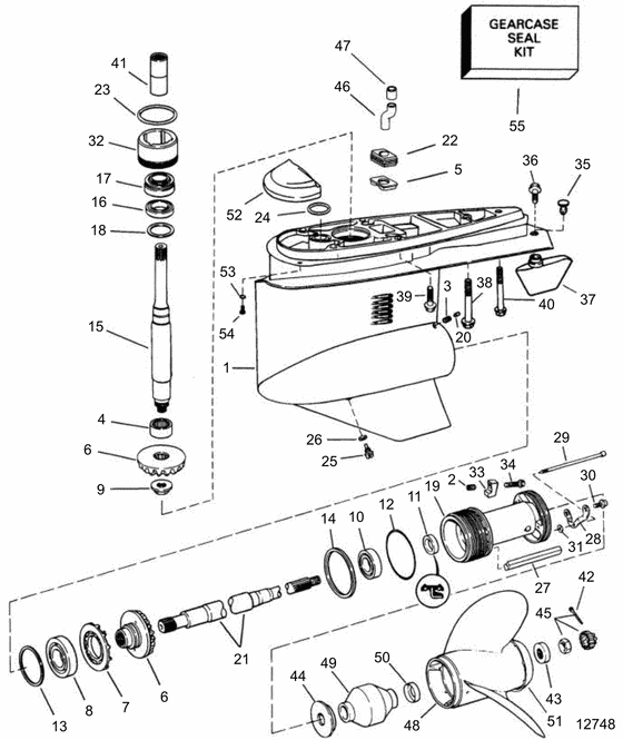 Схема узла Lower Gear Unit Для Volvo Penta Sx-Rt1