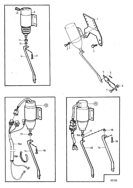 Схема узла Stop Solenoid Для Volvo Penta Tamd71A