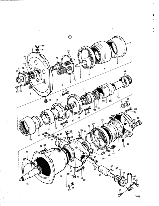 Схема узла Reduction Reverse Gear Volvo Penta Utv 3, 49:1 Для Volvo Penta Bb115C