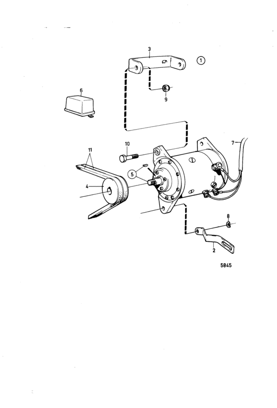 Схема узла Dynamo Kit Для Volvo Penta Mb10A