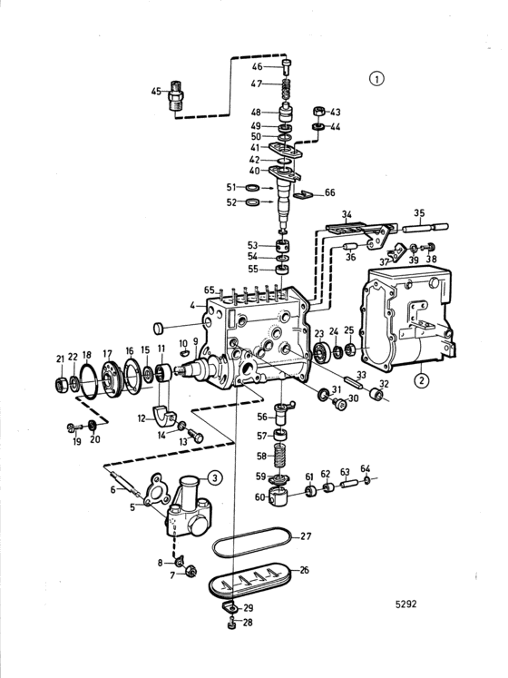 Схема узла Впрыск Топливный Насос Для Volvo Penta Tamd60A