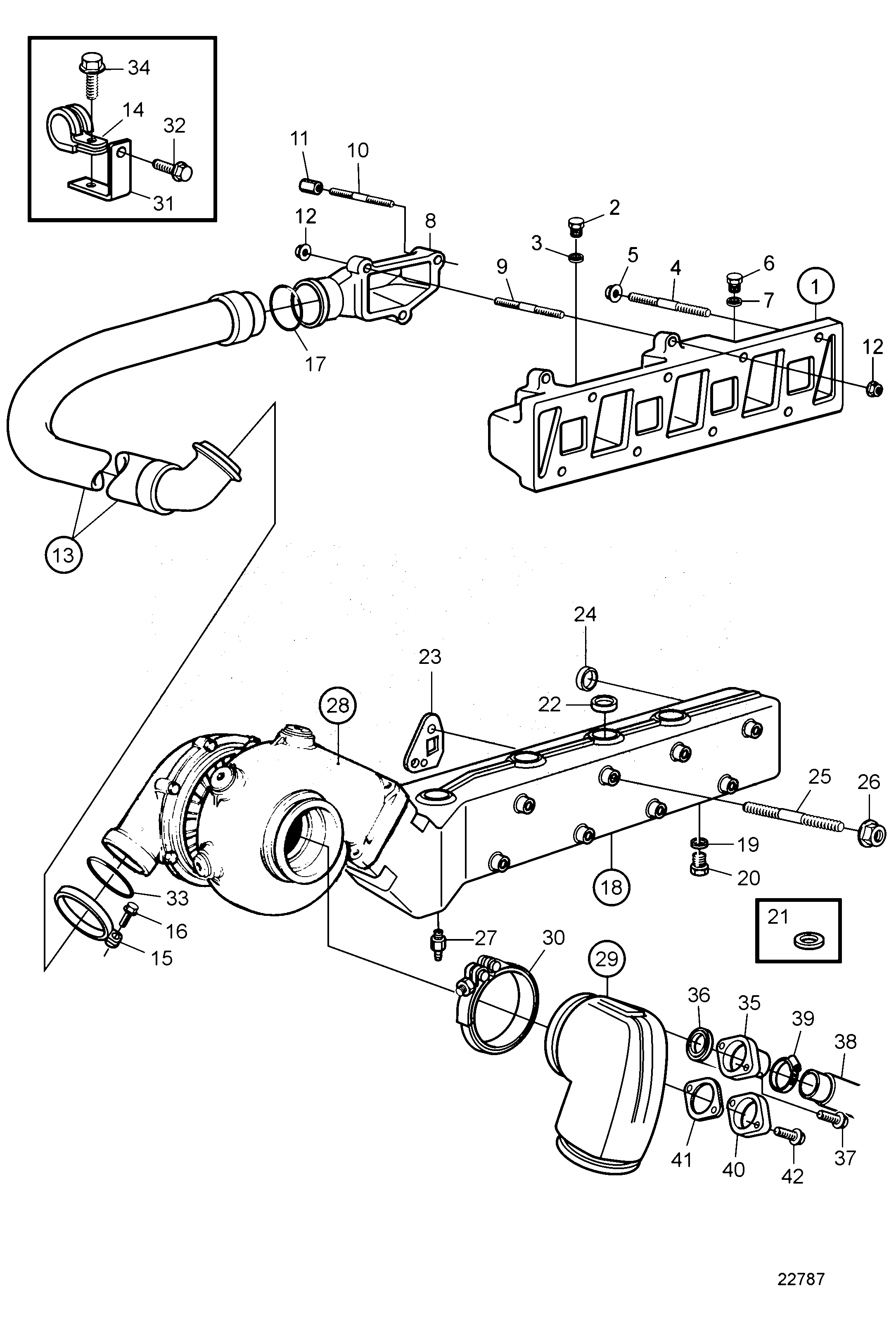Схема узла Коллектор Впуска И Выпуска
