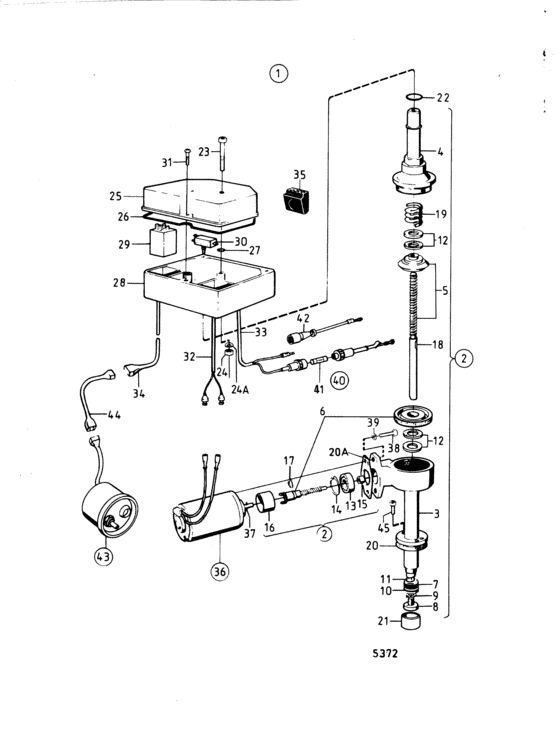 Схема узла Mechanical Lift Device Aq Drive Unit 280, Moxxxx/180265- Для Volvo Penta Bb115C