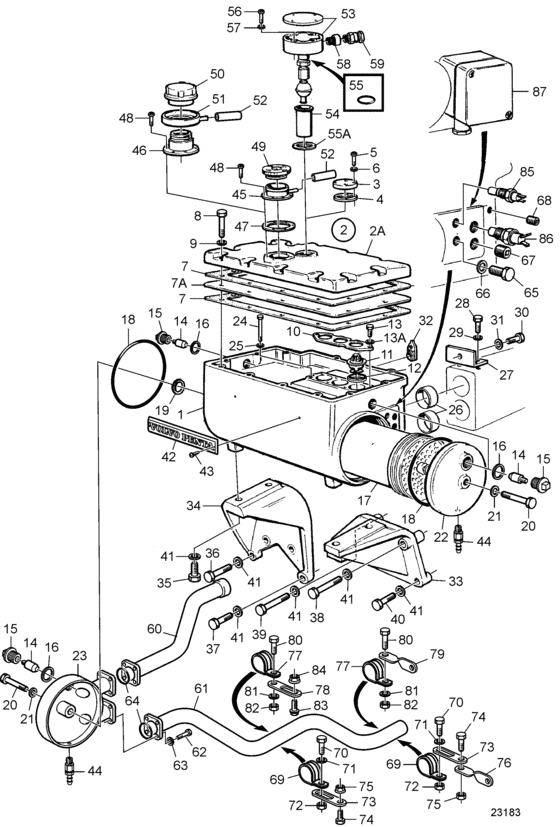Схема узла Heat Exchanger. Classifiable Для Volvo Penta Tmd102A